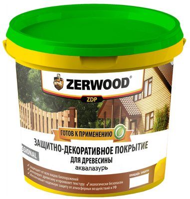 Антисептик Zerwood ZDP Аквалазурь, калужница, 2.5 кг купить в СОМ