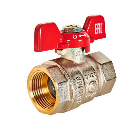 Кран шаровый 3/4" ВВ, бабочка Rommer купить в СОМ