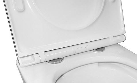 Унитаз подвесной Azario Uno AZ-2380, безободковый, сиденье микролифт купить в СОМ