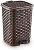 Ведро для мусора Плетеное 12л с педалью Дунья купить в СОМ