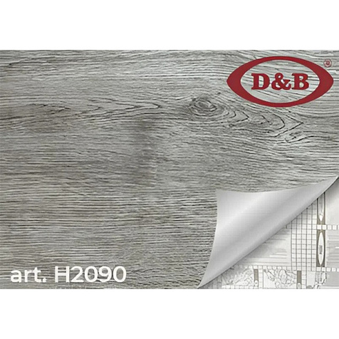 Плёнка самоклеящаяся D&B 2090H, серое дерево, 0.45 см купить в СОМ