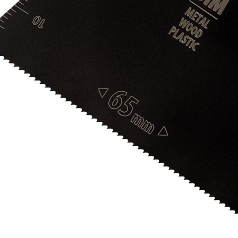 Насадка для МФИ режущая Denzel, BiMetall, по металлу и дереву, 65x1.2 мм, мелкий зуб купить в СОМ