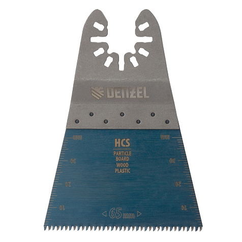 Насадка для МФИ режущая Denzel, HCS, по дереву, ламинату, 65х1.8 мм, крупный зуб купить в СОМ