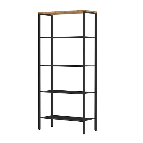 Стеллаж Торонто 25 670х300х1465мм черный ЗМИ купить в СОМ