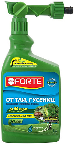 Bona forte от тли, гусениц и других насекомых концентрат 1л (доп.флакон) купить в СОМ