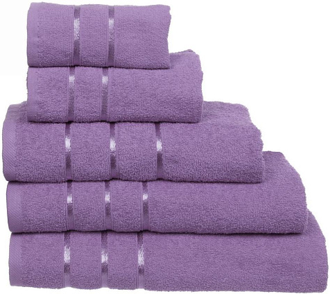 Полотенце Luna махровое 50х90см сиреневое 360гр/м2 купить в СОМ