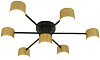 Люстра Linvel MS 1220/7 Домел Чёрный/золото GX53 max.9W 645х645х115мм купить в СОМ