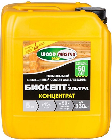 Антисептик концентрат Woodmaster Prof Биосепт, 5 л купить в СОМ