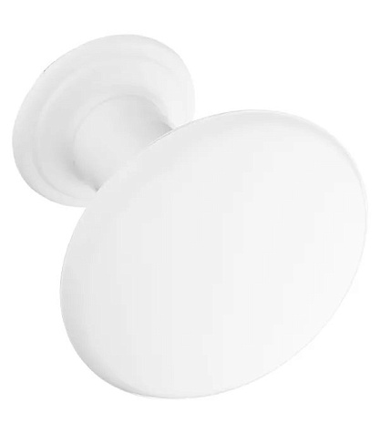 Ручка кнопка РК-1 дверная пластик белая купить в СОМ