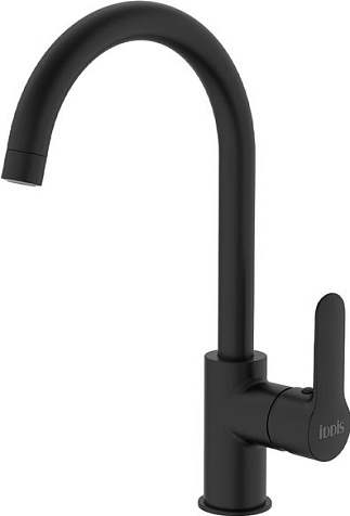 Смеситель для мойки Iddis Cuba CU5BLJ0i05, латунь, черный купить в СОМ