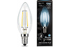 Лампа светодиодная Gauss Filament, свеча, 9Вт, 710Lm, 4100К, Е14 купить в СОМ