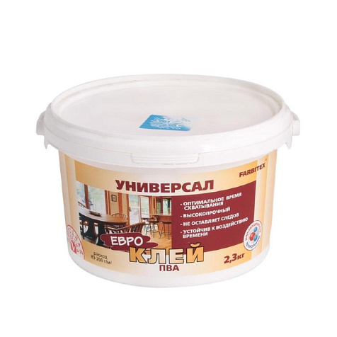Клей ПВА Farbitex стандарт, 2.3 кг купить в СОМ