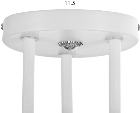 Люстра классическая ЭкономСвет 10084/3WT+CR WCL Е27, 60W, до 7 м². купить в СОМ