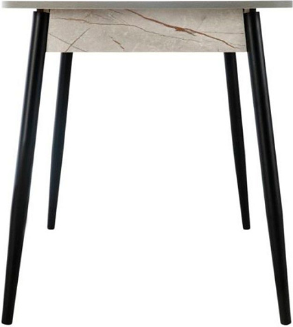Стол Оникс Тунис серый /ноги черный металл, под углом купить в СОМ