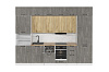 Фасад Бетон темный 716х146мм, ручка Скоба купить в СОМ